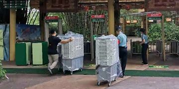 移動式冷風機為長隆樂園提供戶外場所的降溫解決方案